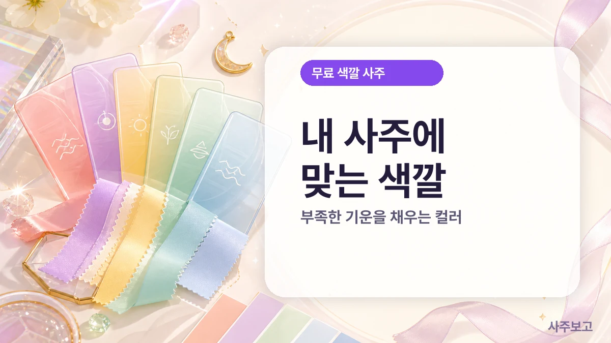 내 사주에 맞는 색깔 무료 썸네일