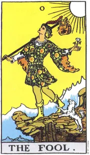 愚者(The Fool) tarot card illustration