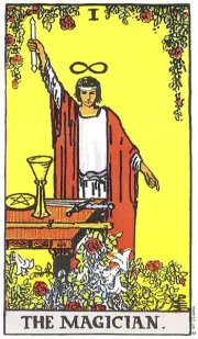 마법사(The Magician) tarot card illustration