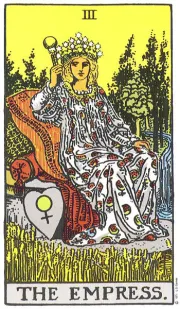 The Empress tarot card illustration