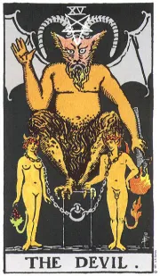 The Devil tarot card illustration