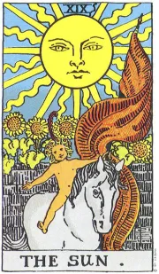 The Sun tarot card illustration