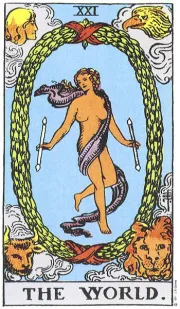 The World tarot card illustration
